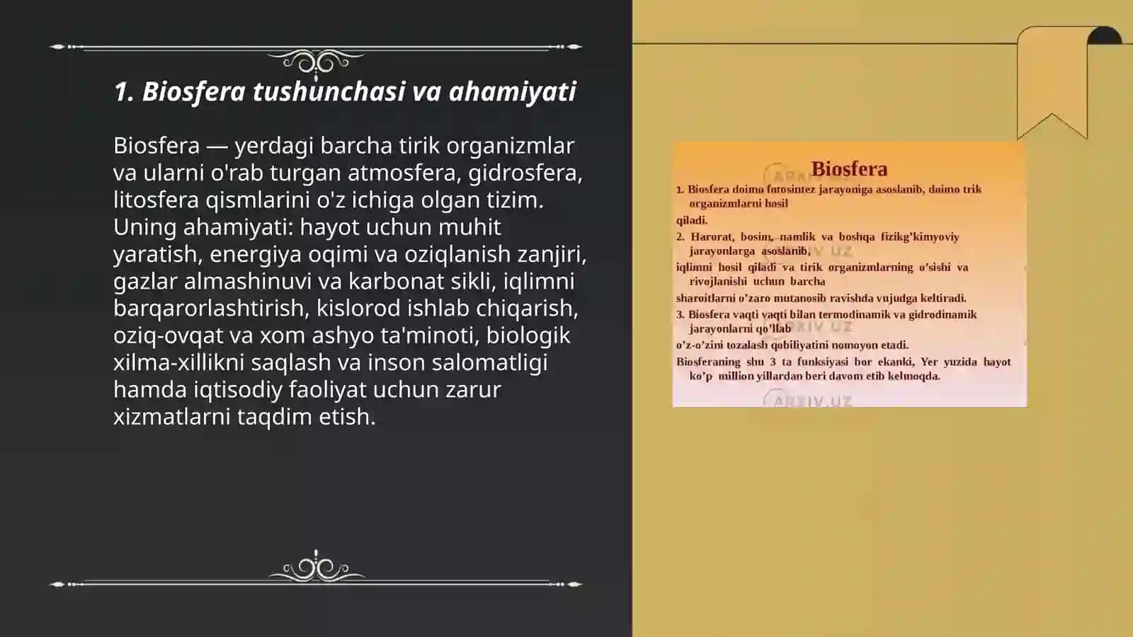 Biosfera va uning tarkibiy qismlari 3