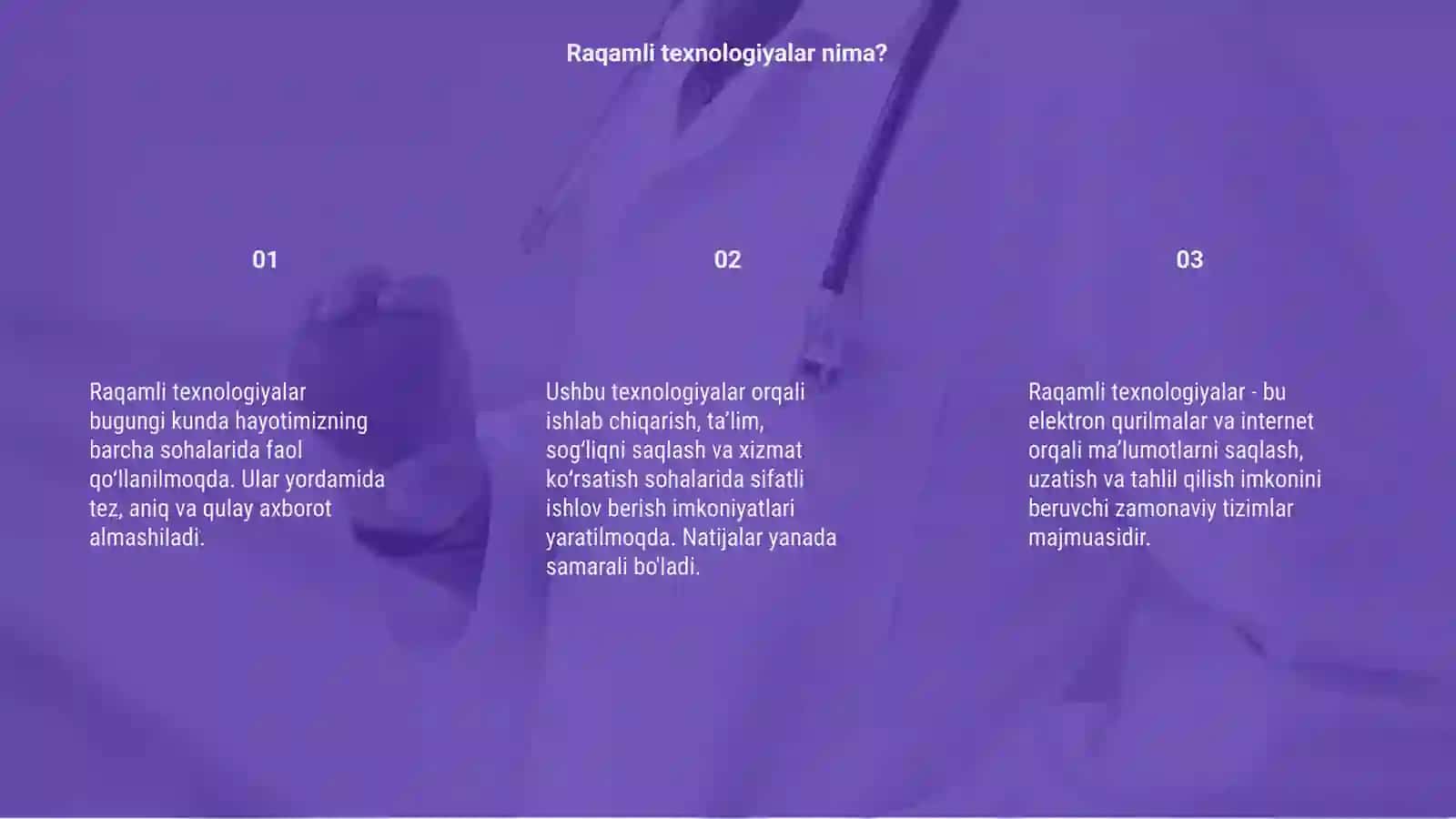 Raqamli texnologiyalar haqida 3