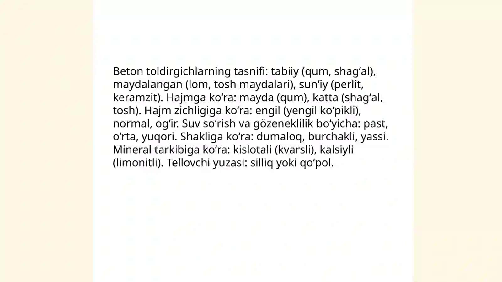 Beton toldirgichlarning tasnifi va turlari 3