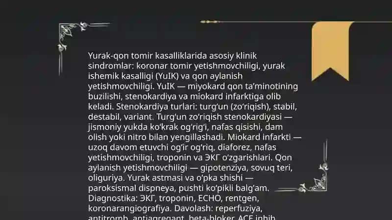 Asosiy klinik sindiromlar 3