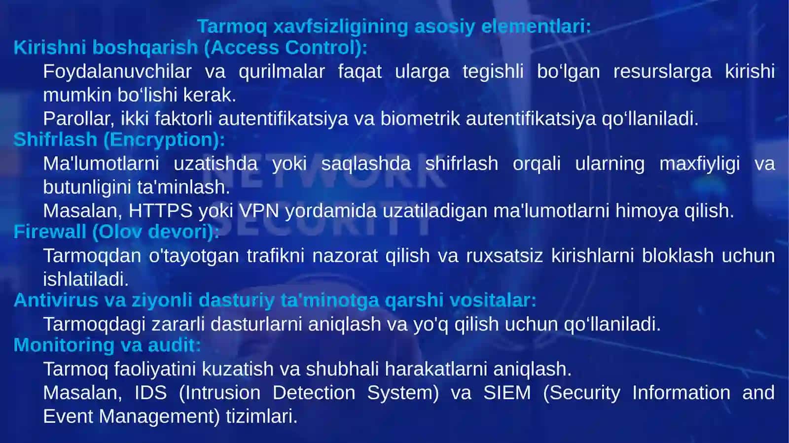 Tarmoq xavfsizligi 3