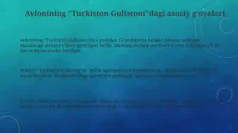 Turkiston Gulistoni: Abdulla Avloni 3