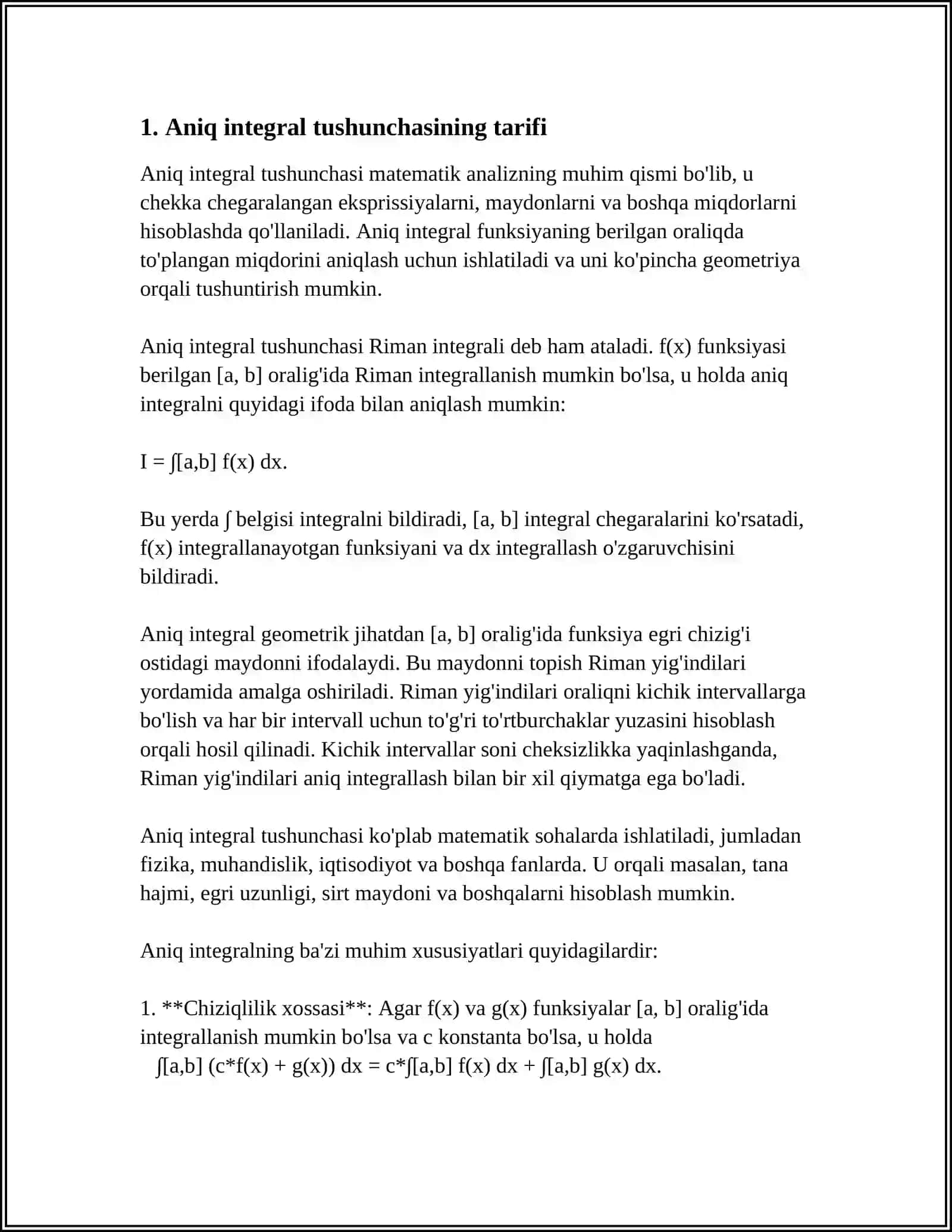 ANIQ INTEGRAL TUSHUNCHASI 3