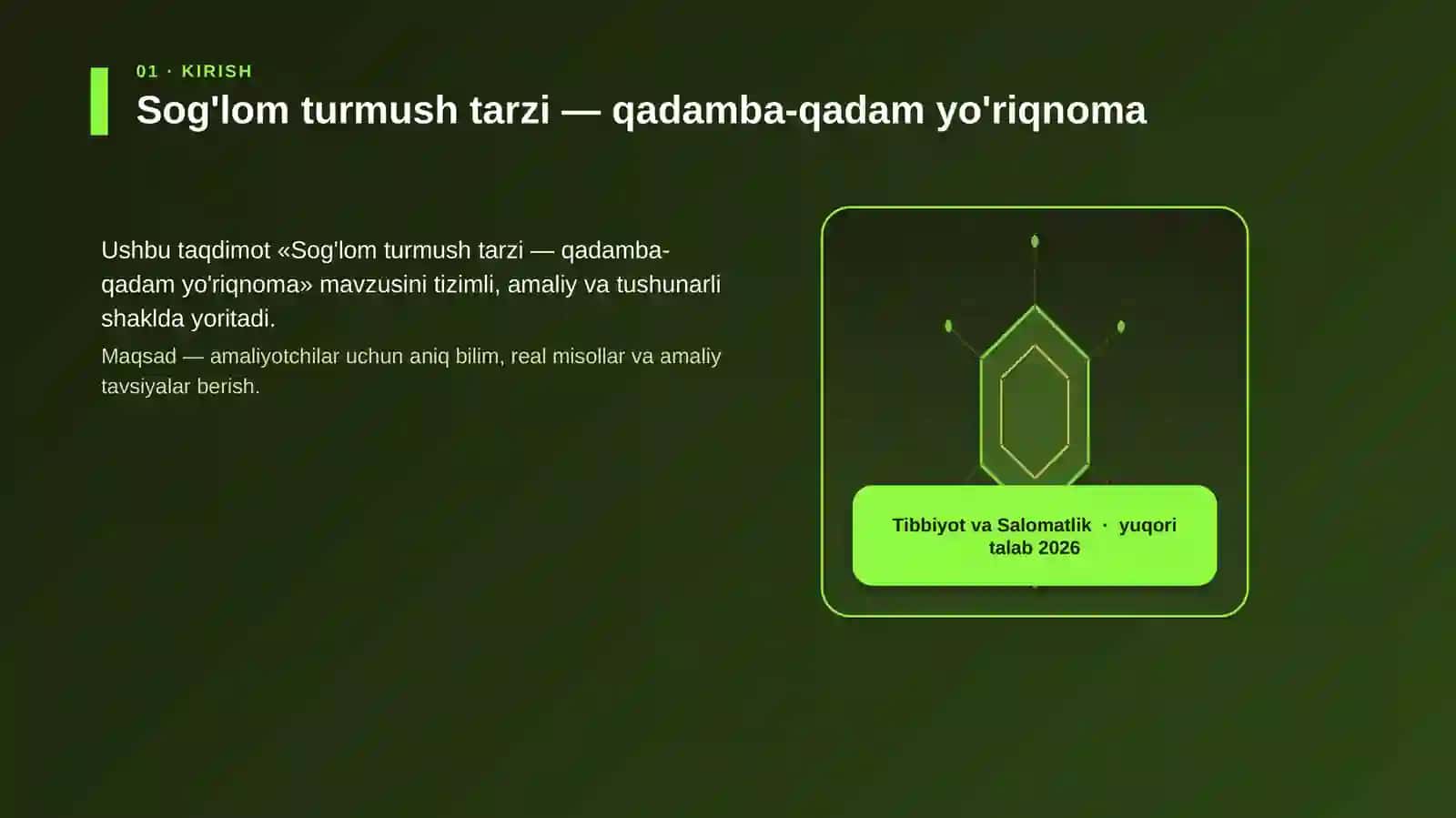 Sog'lom turmush tarzi — qadamba-qadam yo'riqnoma 3