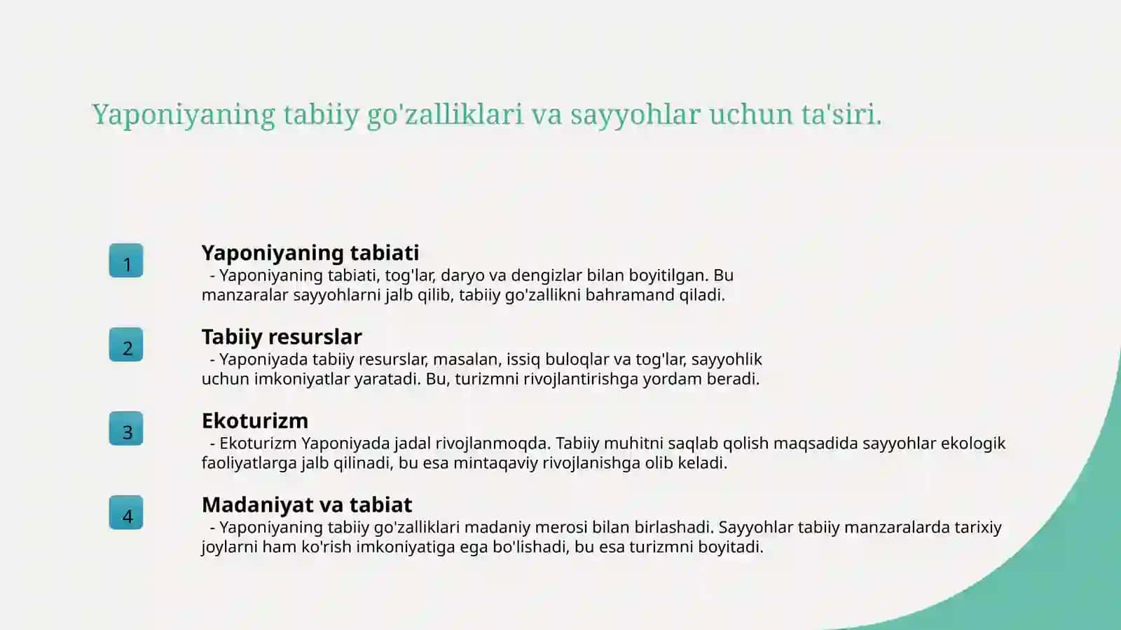 Yaponiyaning turizm geografiyasi 3
