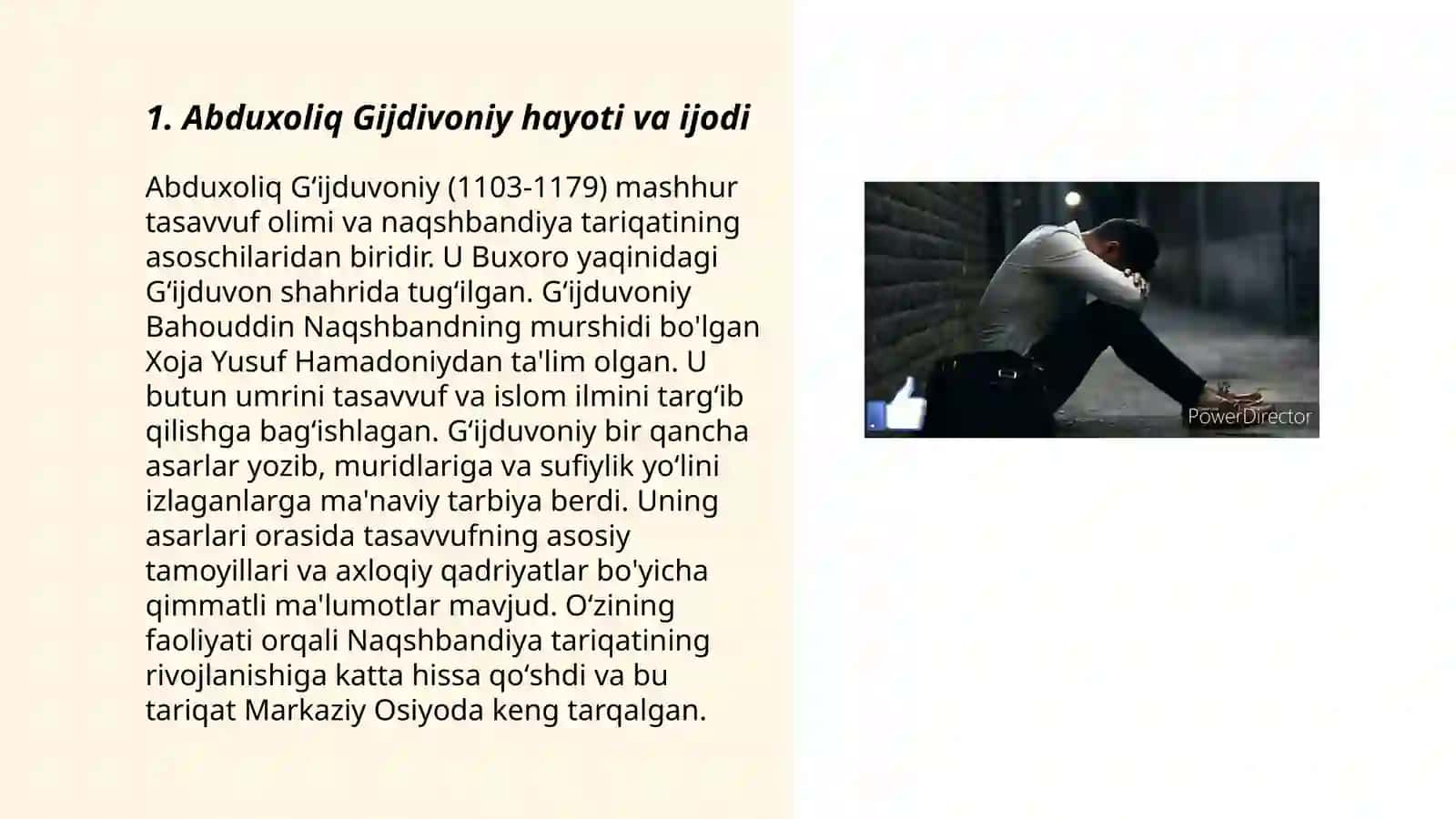 Abduxoliq Gijdivoniy hayot 3