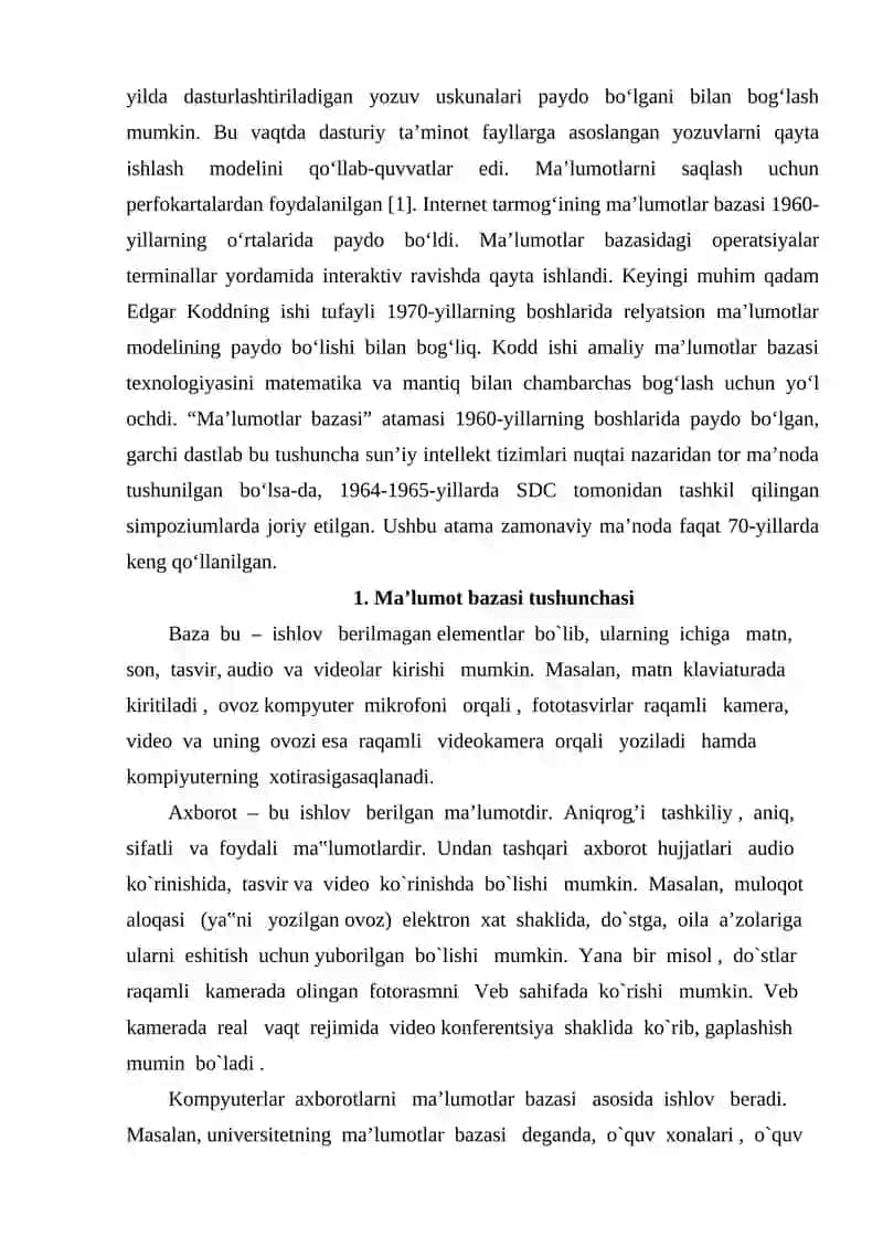 Sayohat agentligi ma’lumotlar bazasini loyihalash 3