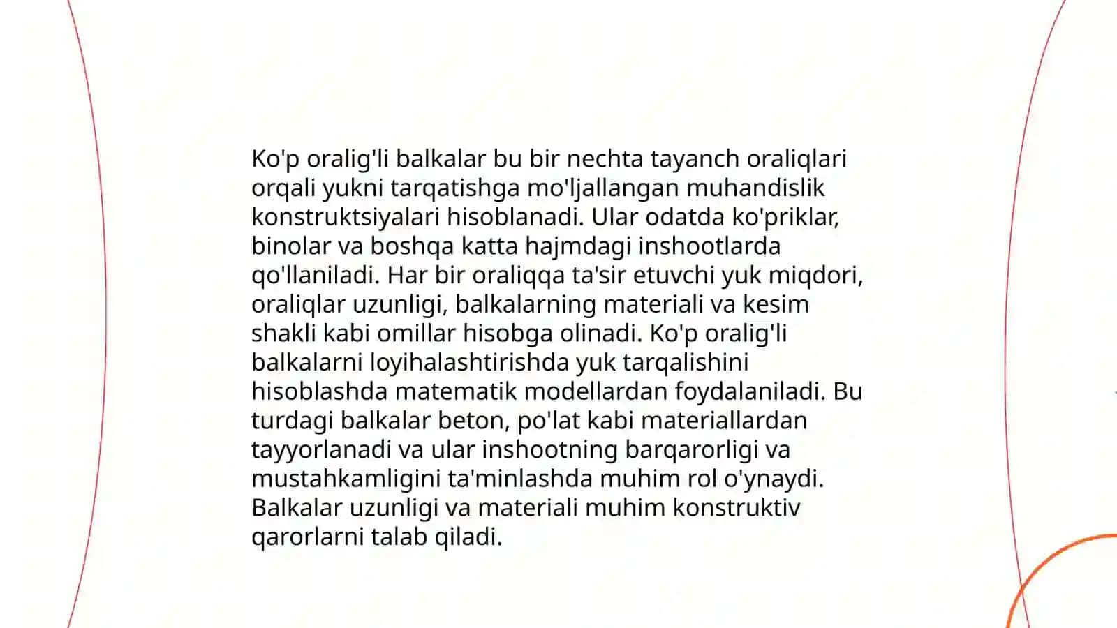 Ko'p oralig'li balkalar 3