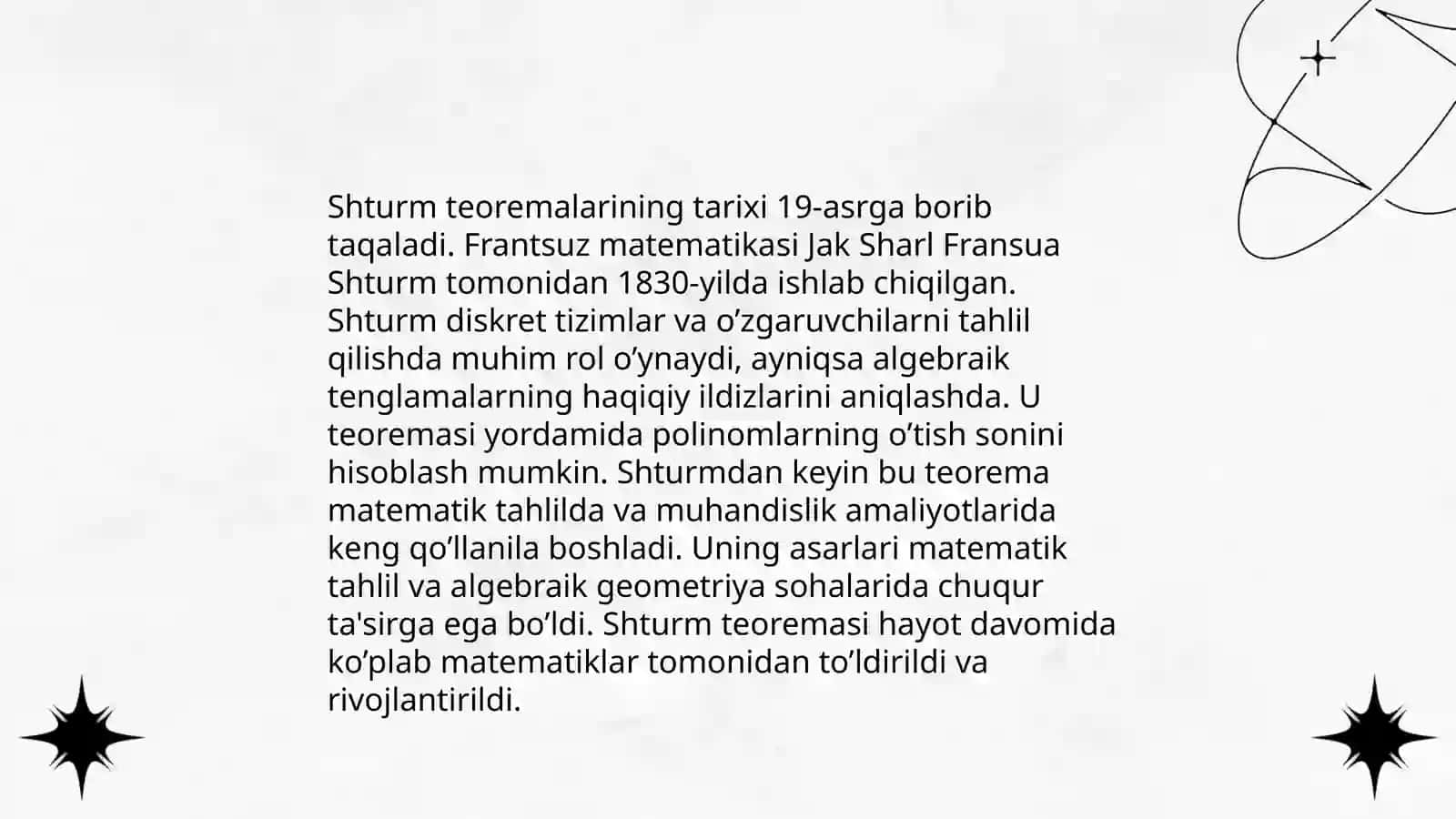 Shturm teoremasi 3
