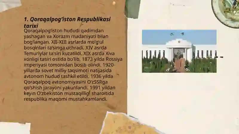 Qoraqalpogʻiston Respublikasi Tarixi 3