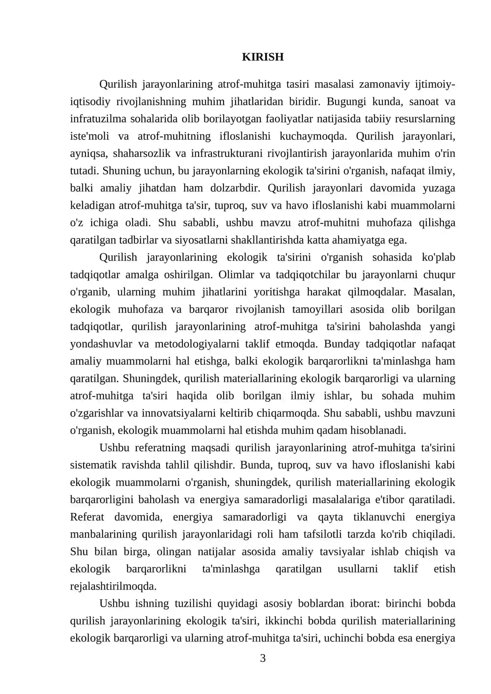 Qurilish jarayonlarining atrof-muhitga tasiri 3