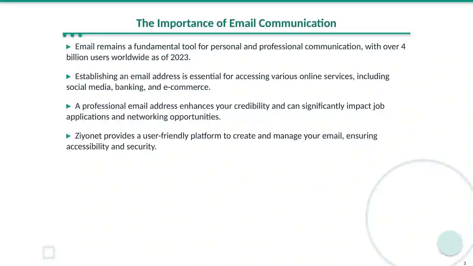 Mastering Email Creation with Ziyonet 3