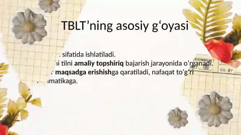 TASK-BASED LANGUAGE TEACHING (TBLT) 3