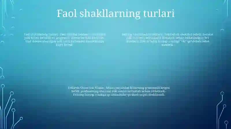 Felning Vazifadosh Shakillari 3