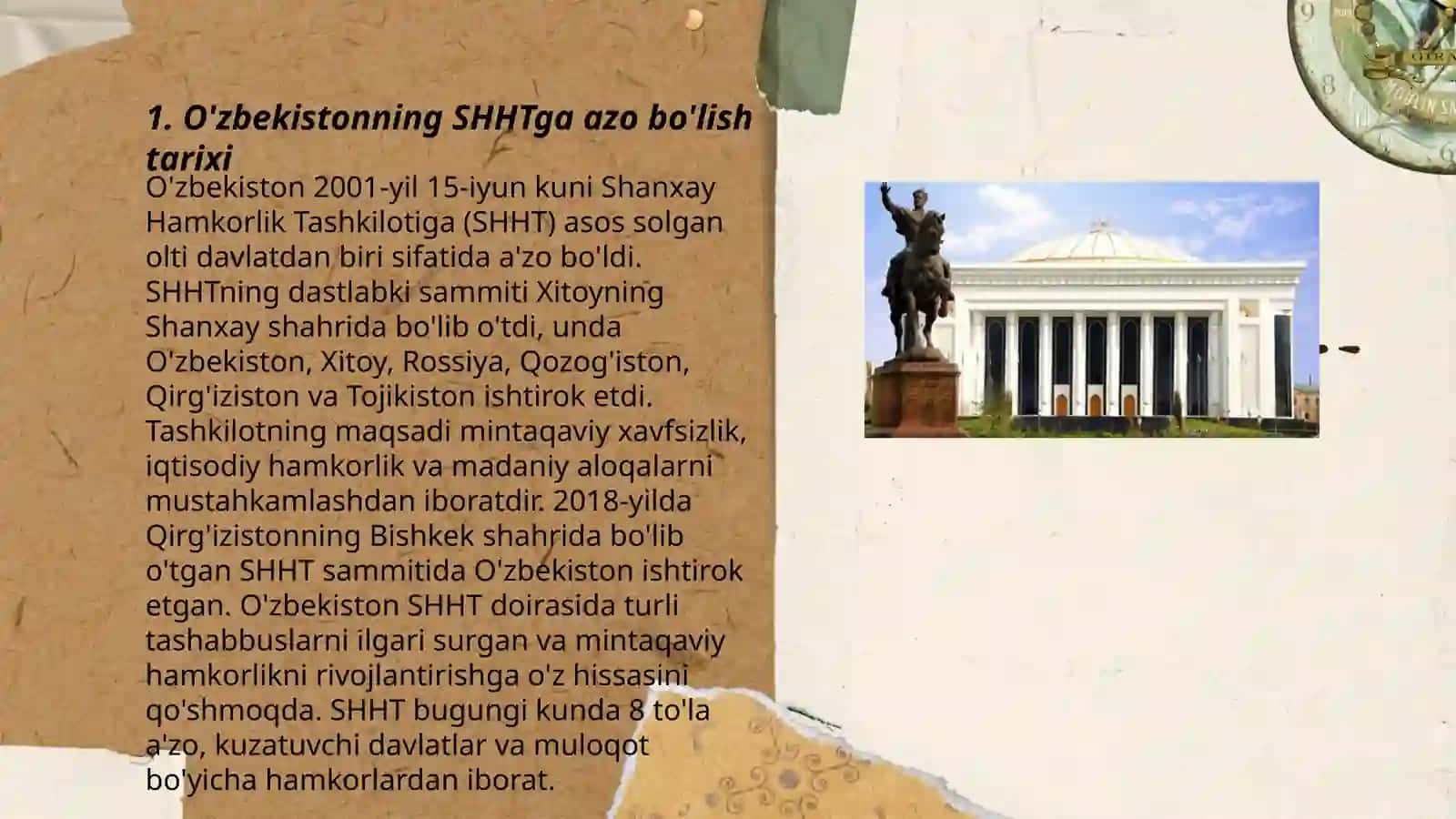 O'zbekistonning SHHTga azo bo'lish tarixi 3