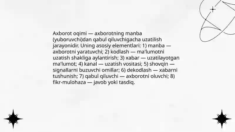 Axborot oqimi va madaniyati 3