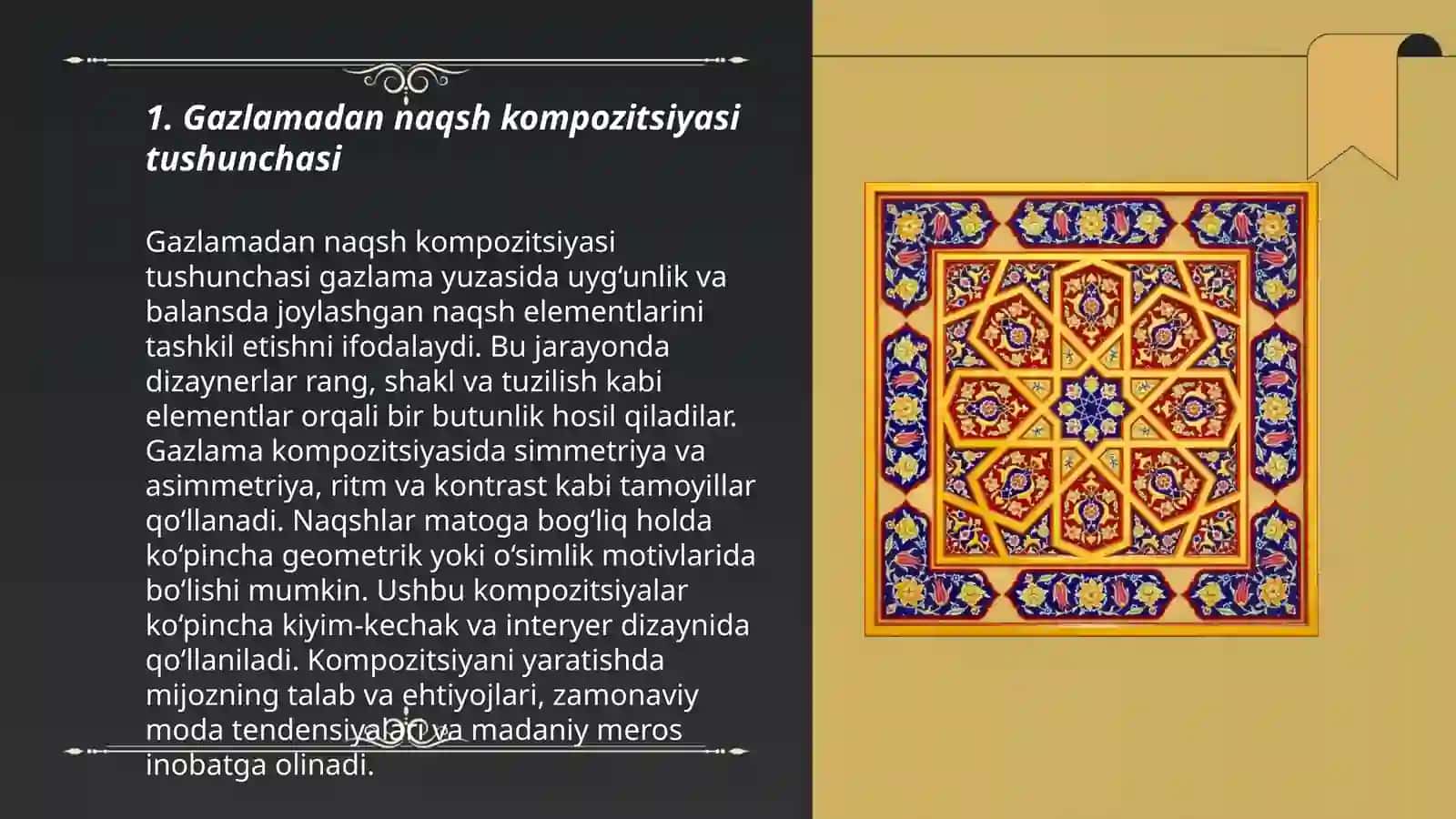 Gazlamadan naqsh kompozitsiyasi 3