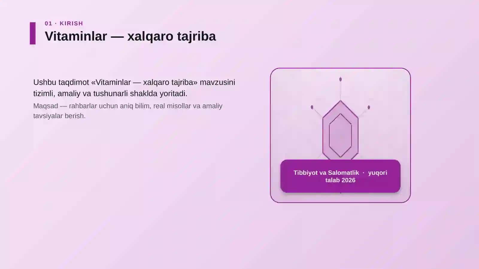 Vitaminlar — xalqaro tajriba 3