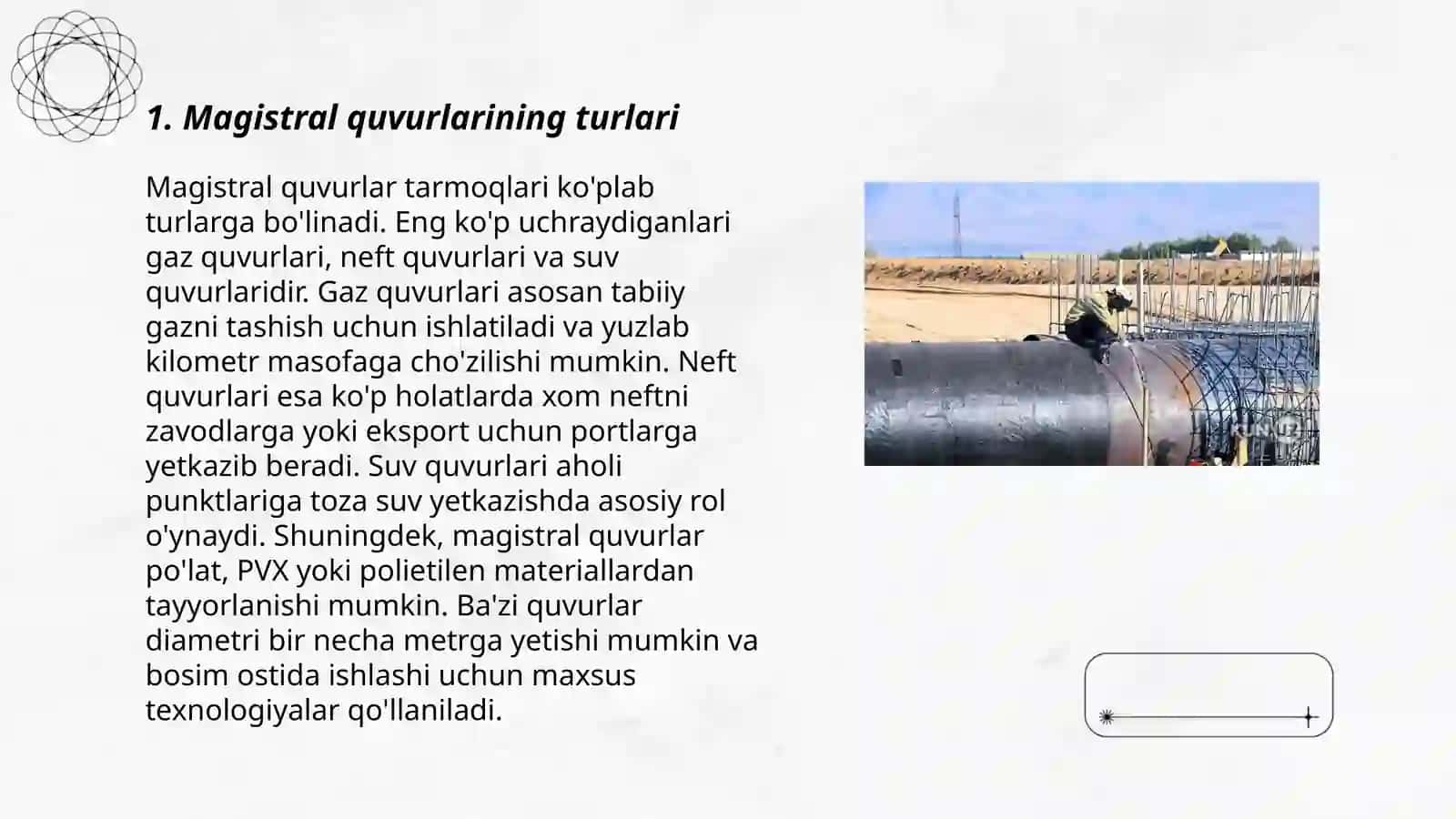Magestral quvirlarni tasnifi 3