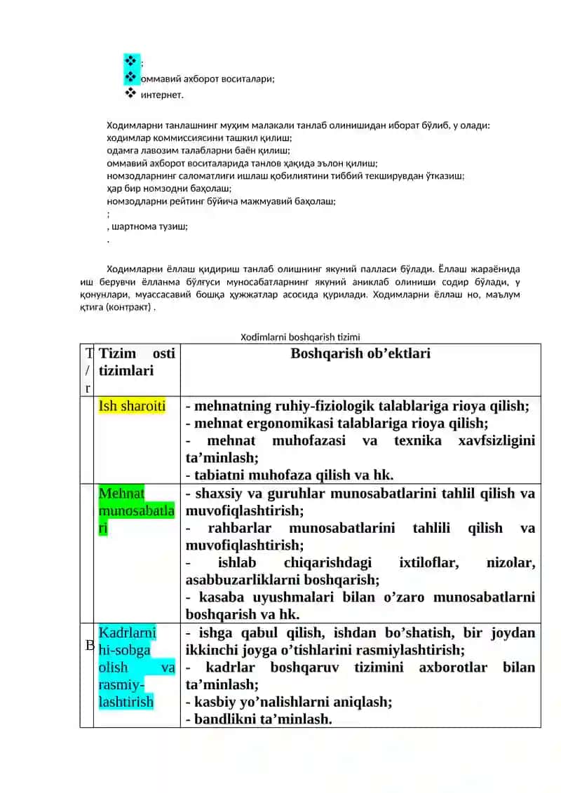 Boshqaruv faoliyatini tashkil qilish va amalga oshirish 3