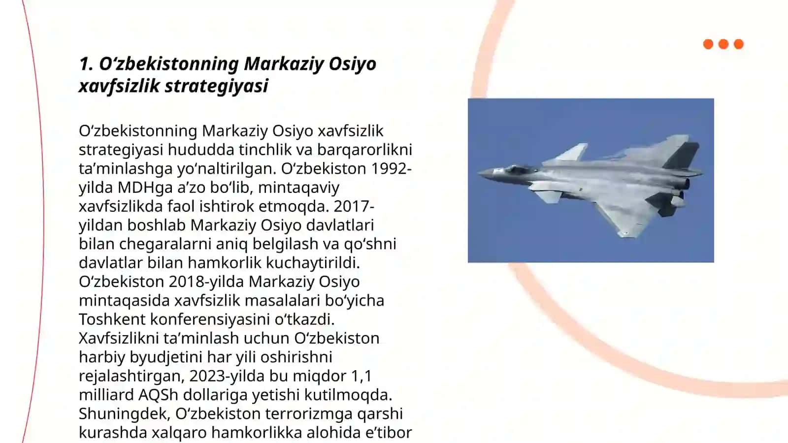 Oʻzbekistonning Markaziy Osiyo xavfsizlik strategiyasi 3