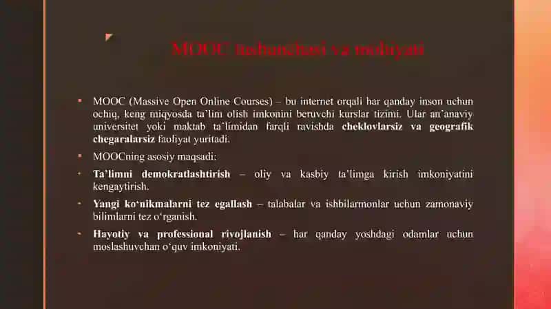 OMMAVIY ONLAYN OCHIQ KURSLAR 3