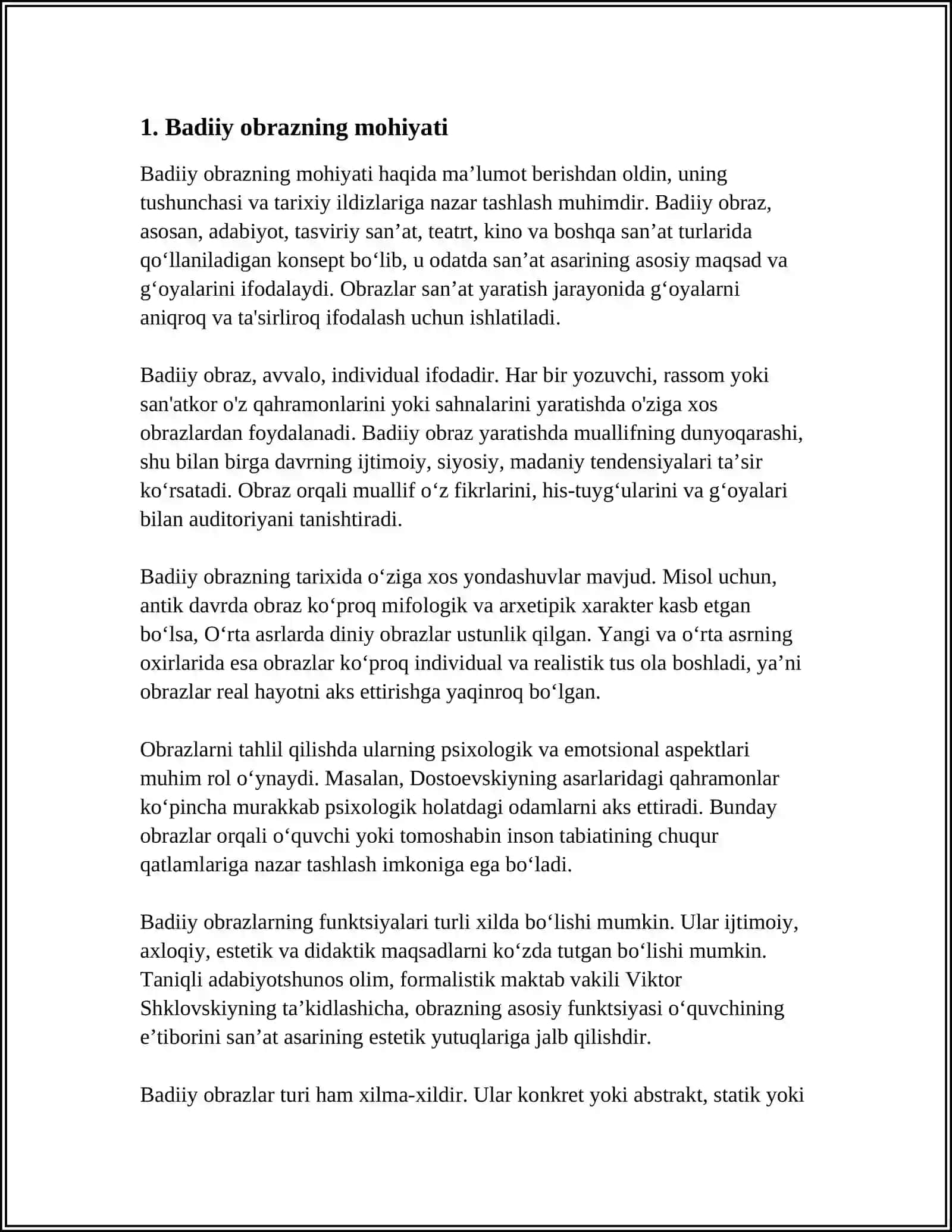 Badiiy Obrazning 3 Omili (Referat) 3