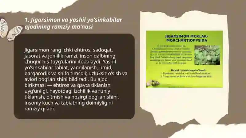 Jigarsimon va yashil yoʻsinkabilar ajodi 3
