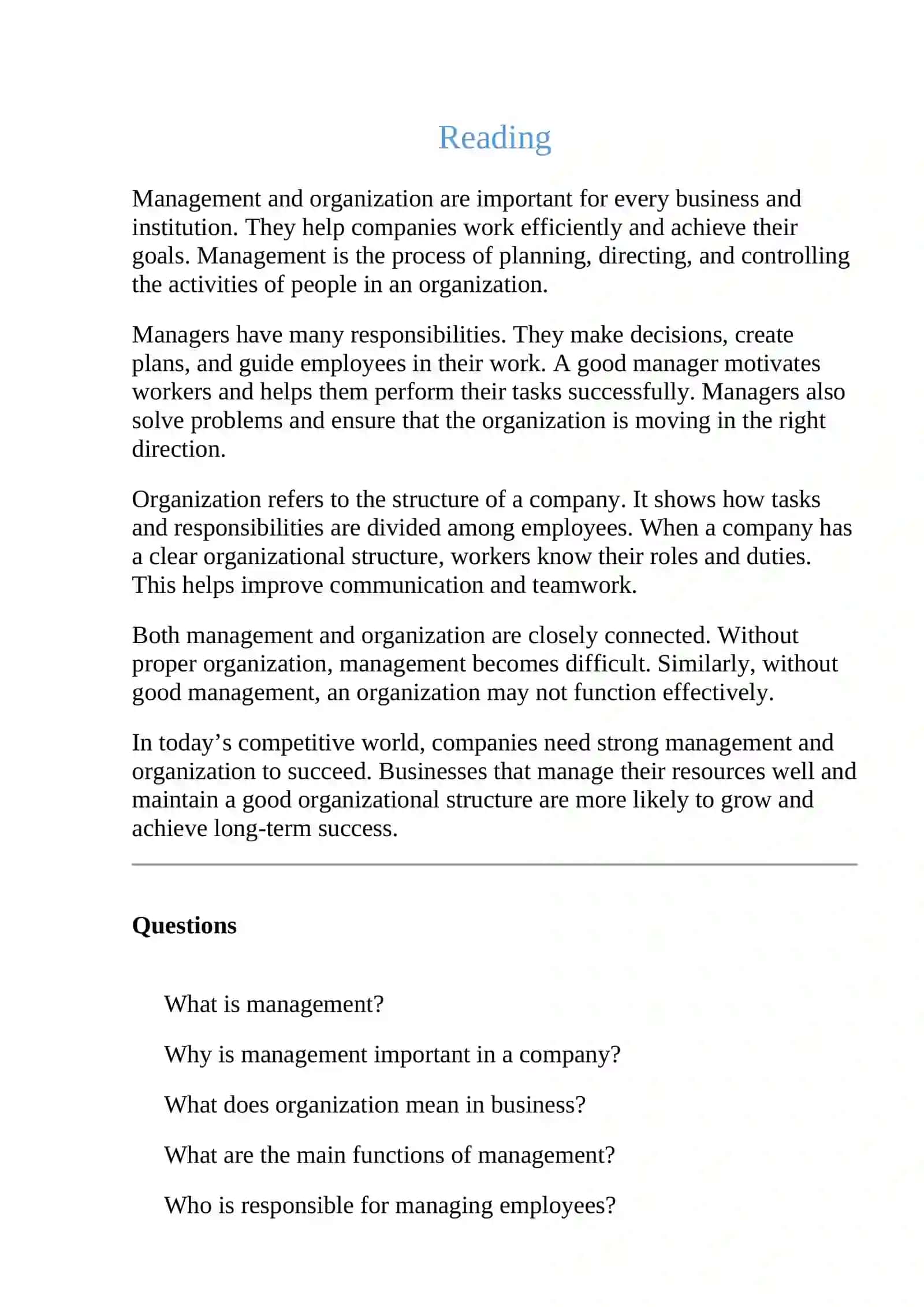 Management and organization 3