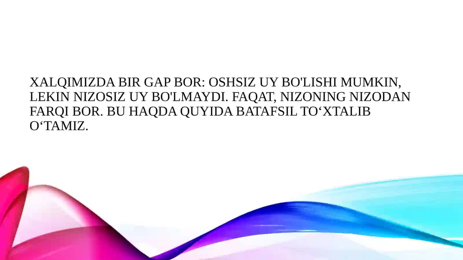 Oilaviynizolar:er-xotinnizolari 3