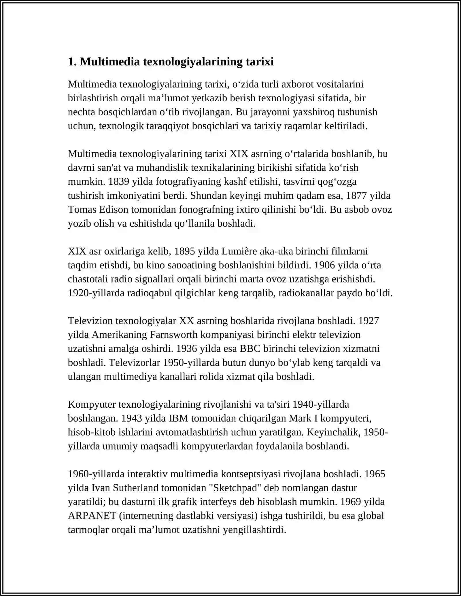 MULTIMEDIA TEXNOLOGIYASINING ASOSIY MAZMUNI 3