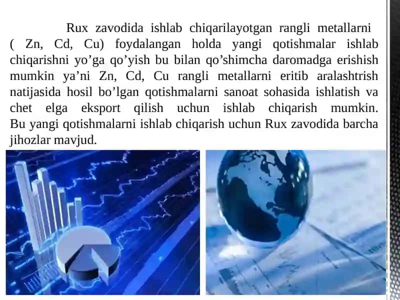 Cadmium Brass, Zn-Cd-Cu ishlab chiqarish 3