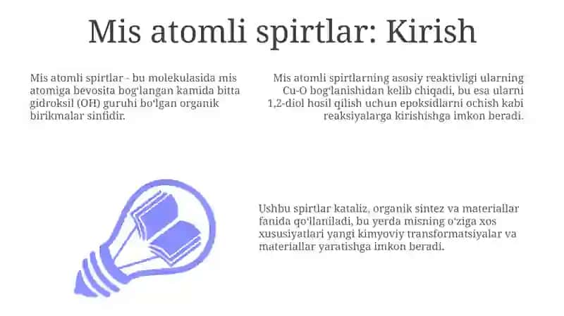 Mis atomli spirtlar: Xususiyatlari va qo'llanilishi 3