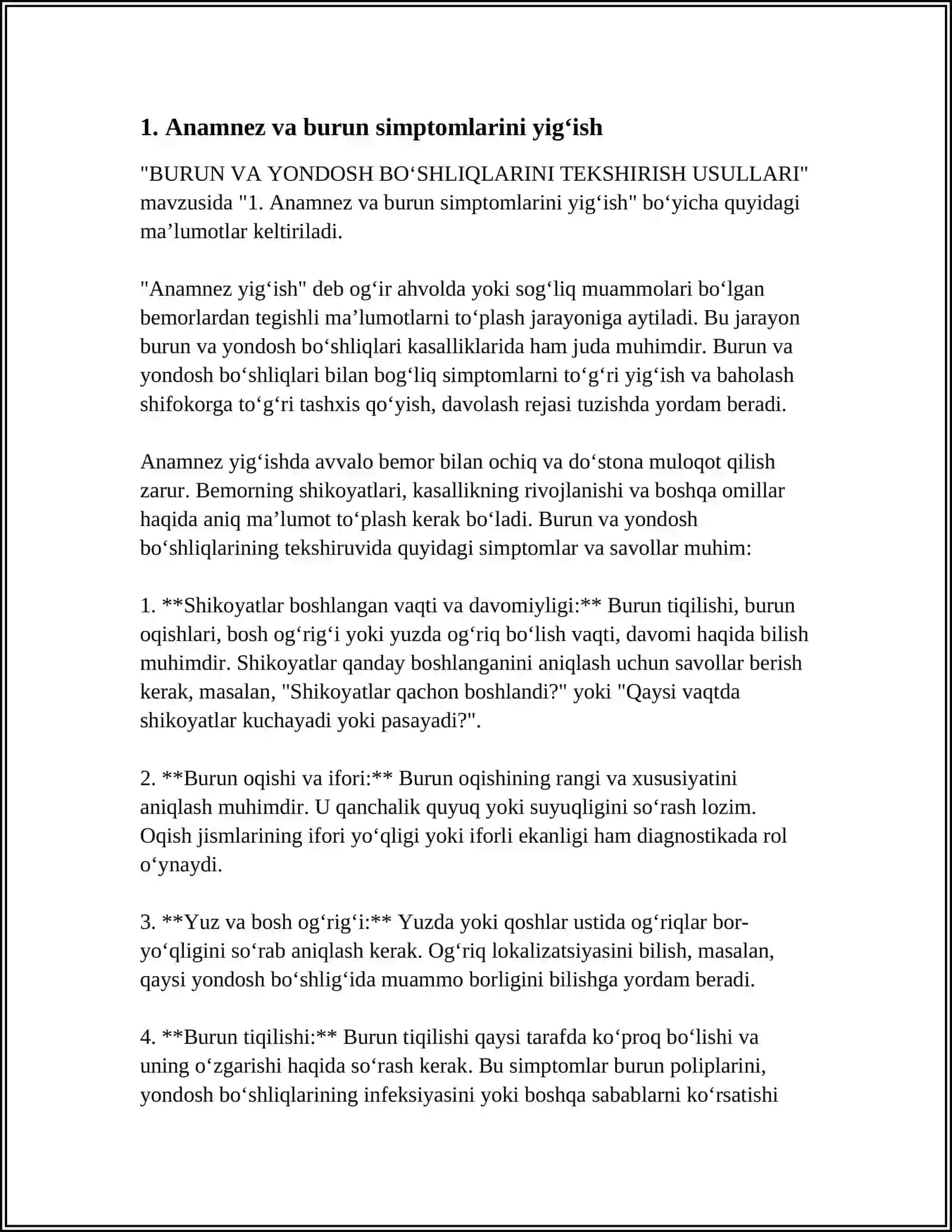 BURUN VA YONDOSH BO‘SHLIQLARINI TEKSHIRISH USULLARI 3