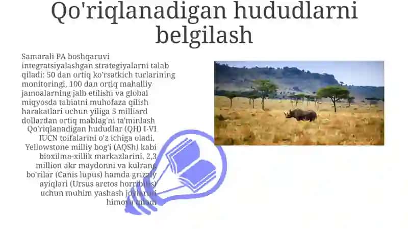 Qo'riqlanadigan hududlarni belgilash 3