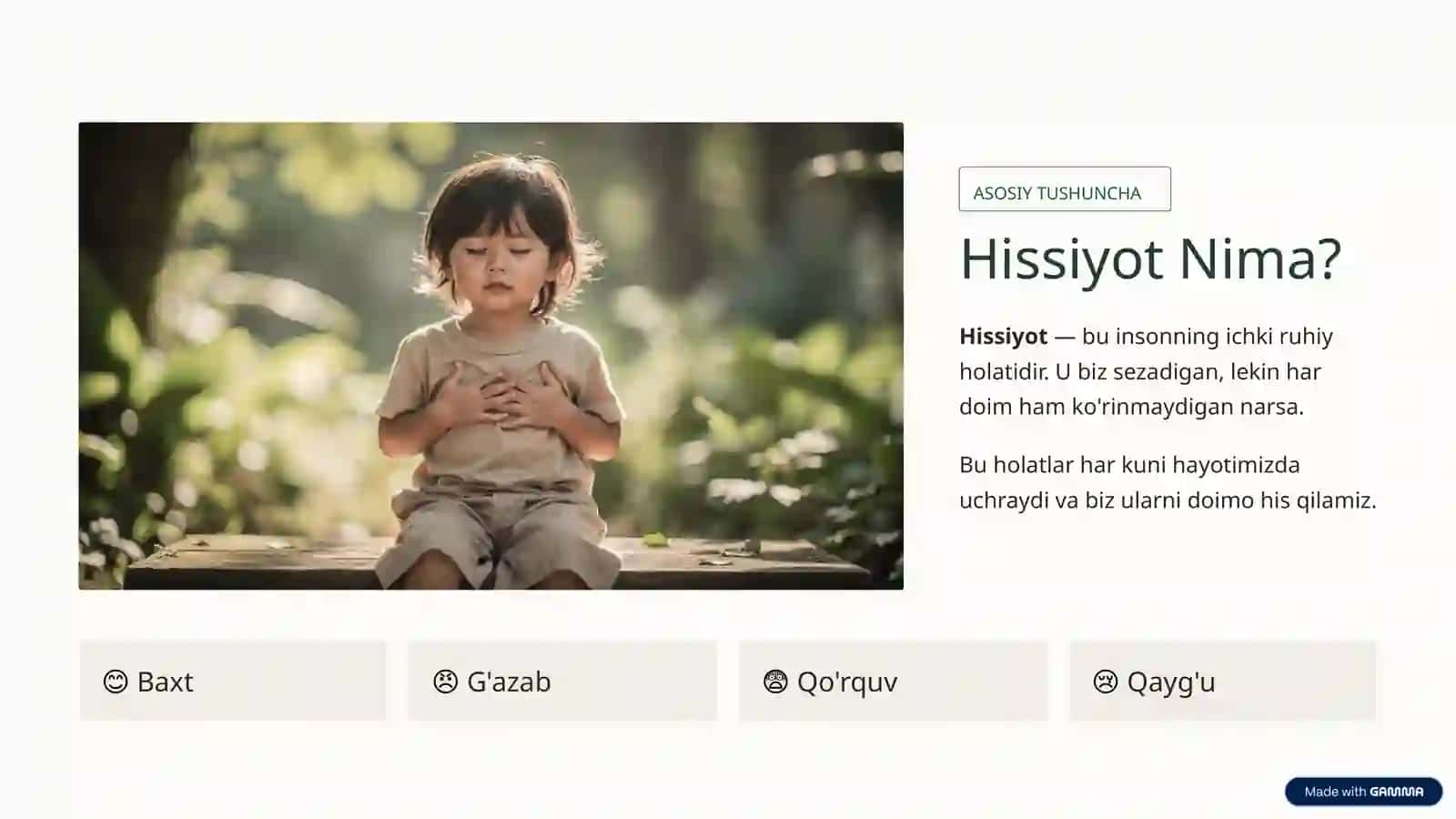 Hissiyot va Emotsiya 3