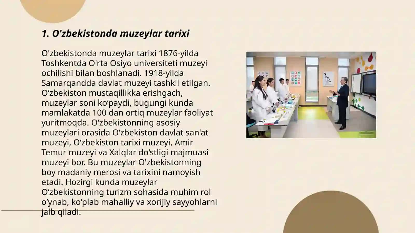 O'zbekistonda muzeylar va arxiv ishi 3
