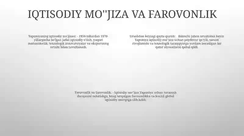Zamonaviy Yapon Sivilizatsiyasi 3