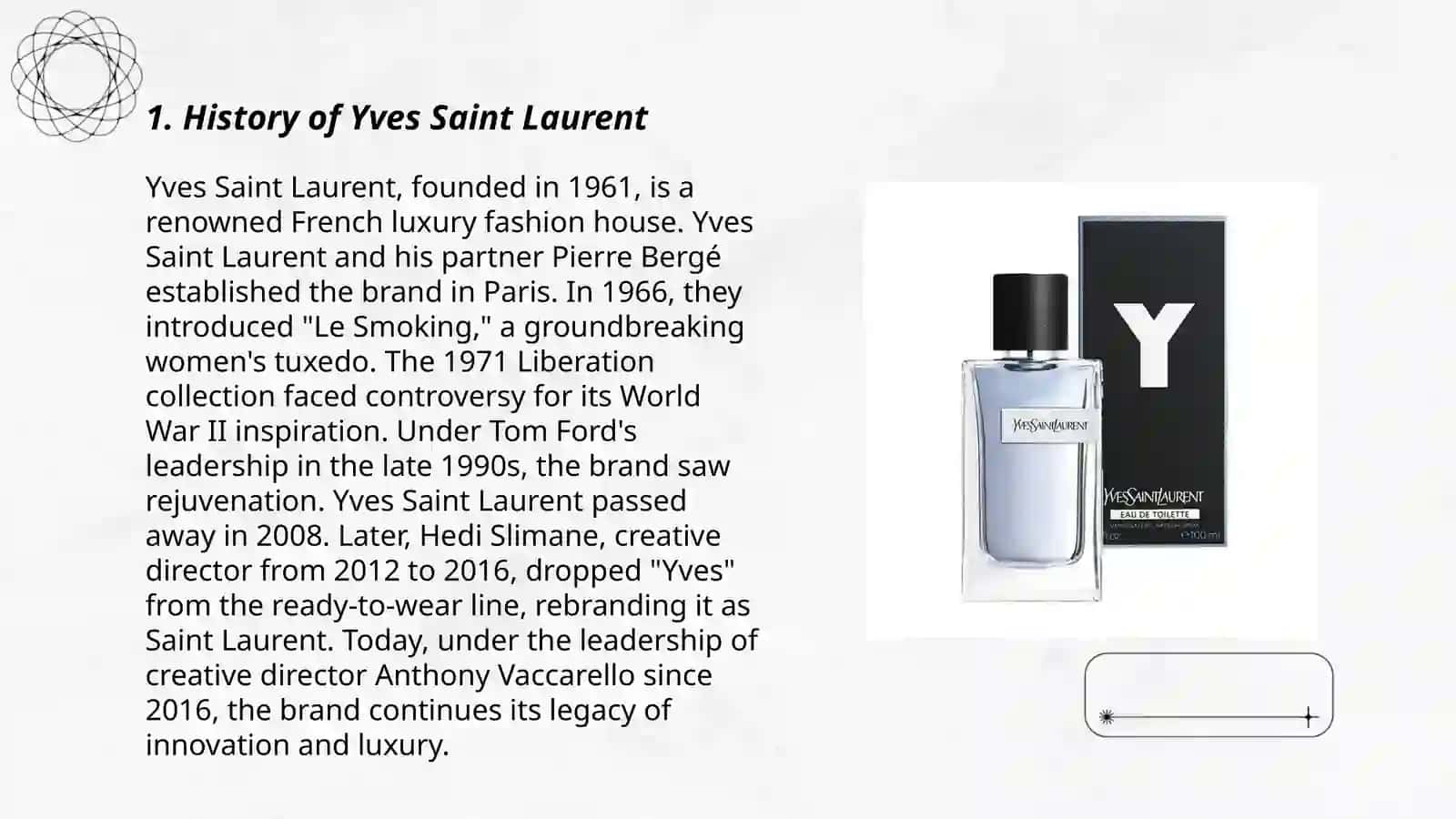 History of Yves Saint Laurent 3