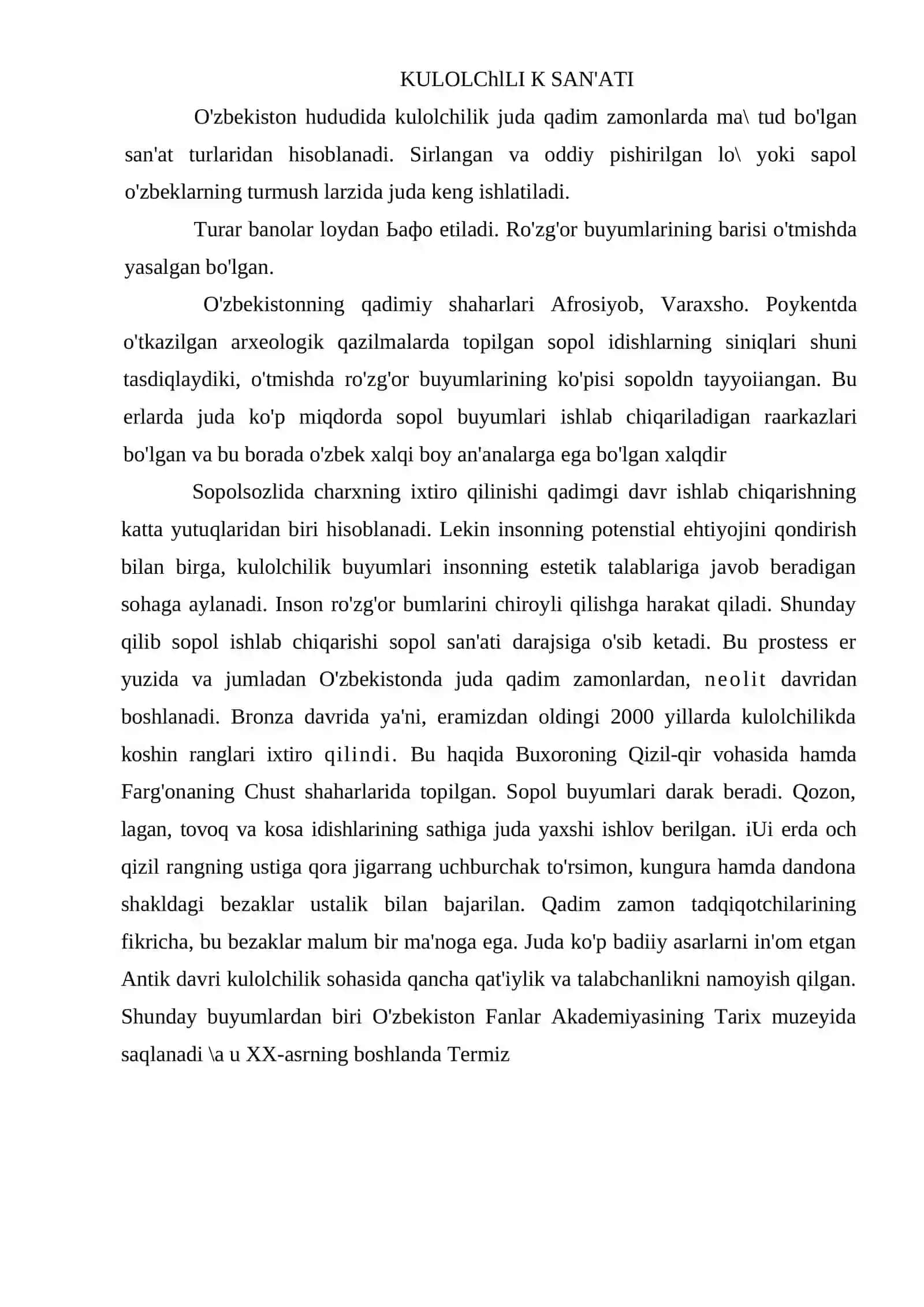 Xalq amaliy bezak san'ati turlari 3