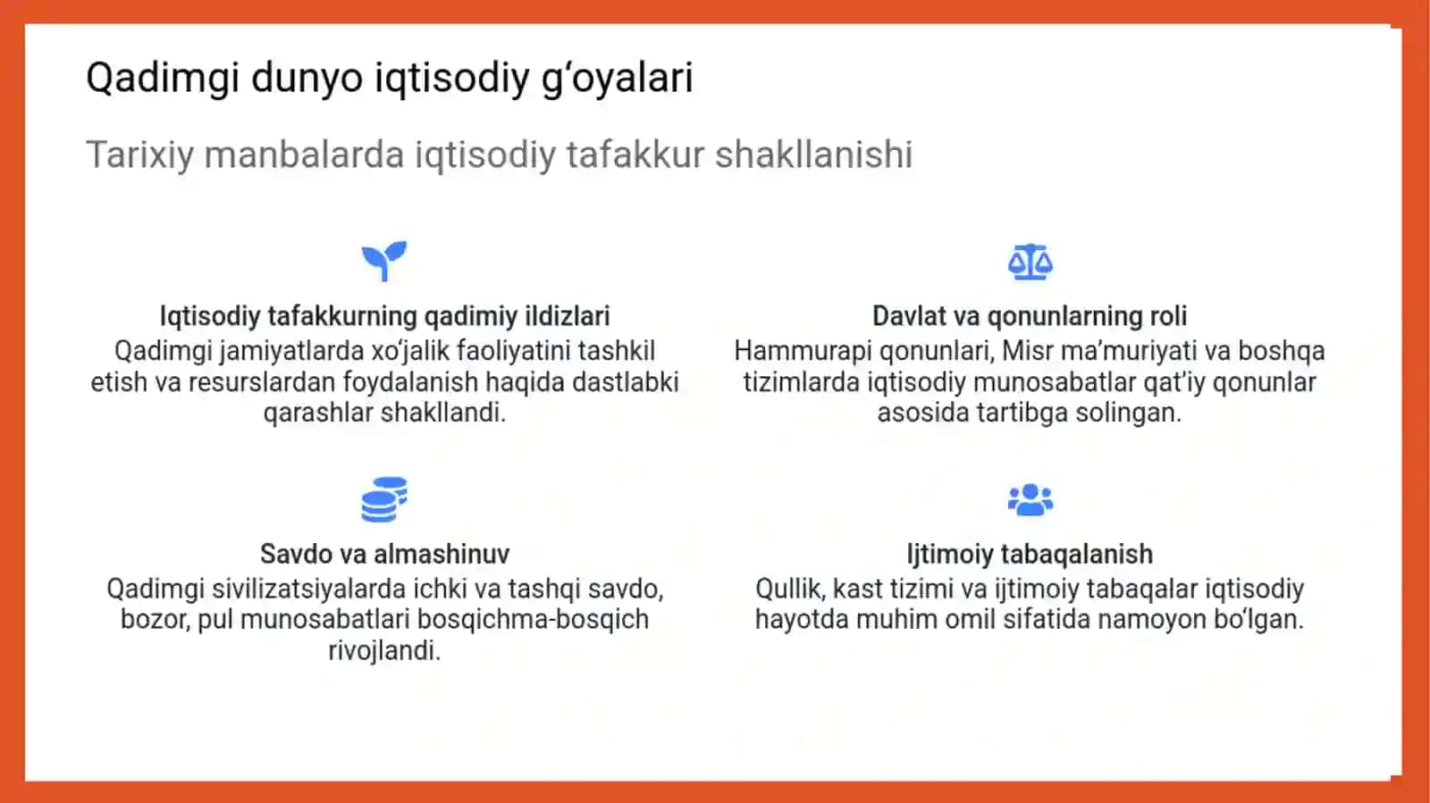 Qаdimgi Misrdаgi birinchi iqtisodiy goyаlаr 3