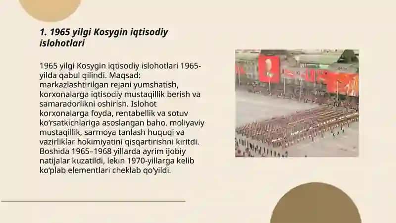 1965 yilgi Kosygin iqtisodiy islohotlari 3