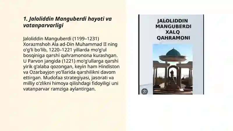 Jaloliddin Manguberdi vatan himoyachisi 3