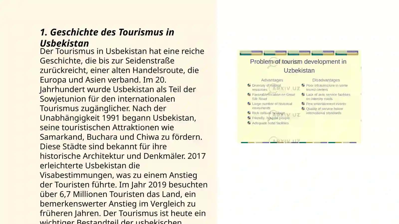 Geschichte des Tourismus in Usbekistan 3