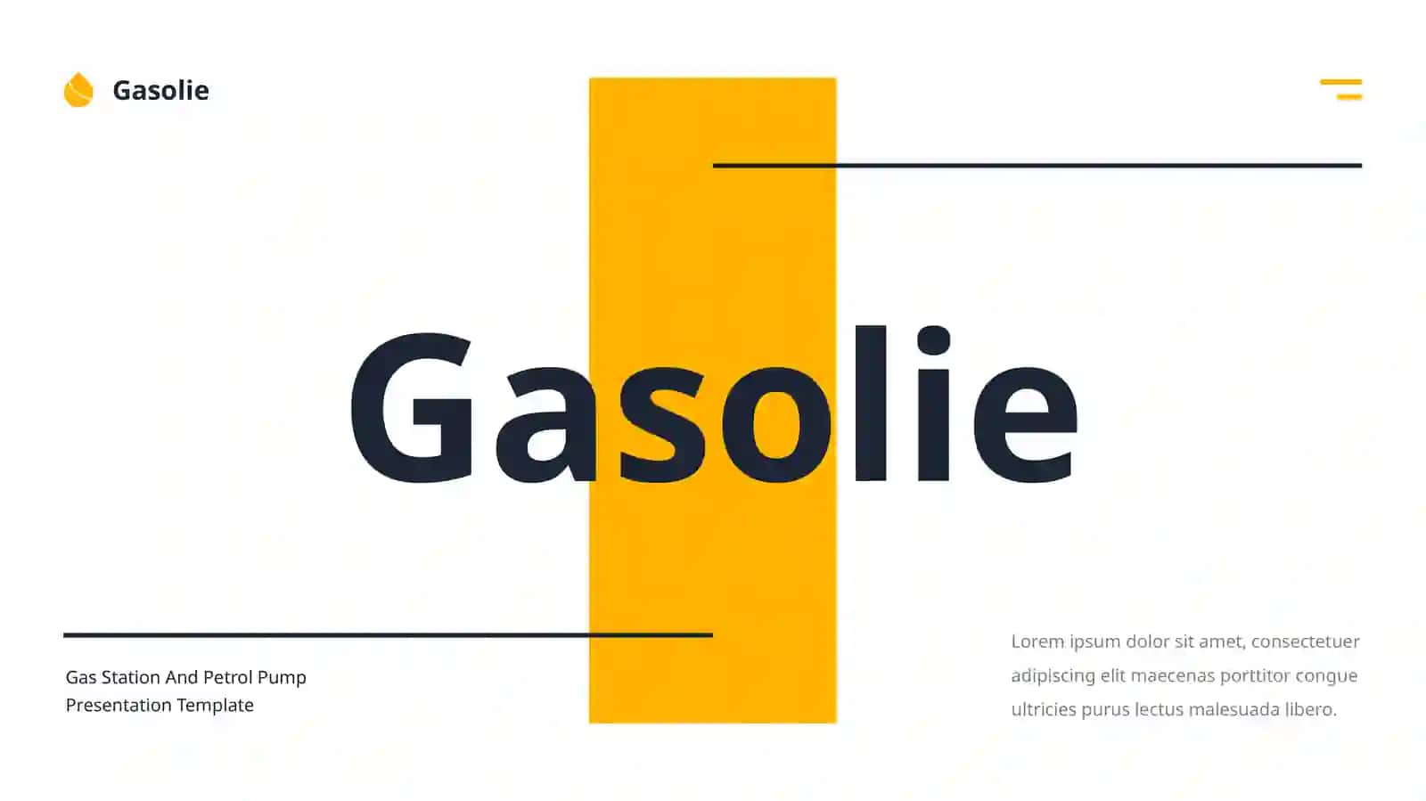 Gas Station And Petrol Pump Presentation Template 3