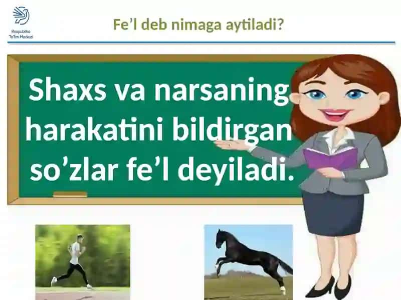 Fe’l so’z turkumi 3-sinf ona tili 3