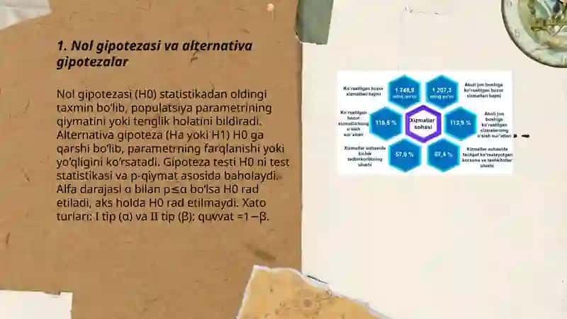 Test statistikasi, p-qiymat va qaror qabul qilish 3