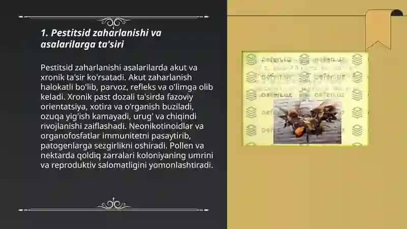 Asalarilarning yuqumsiz kasalliklari 3