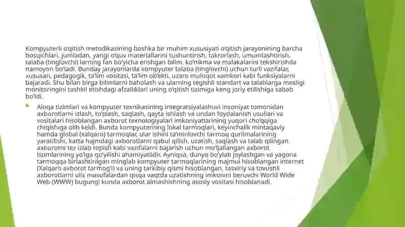 Masofali ta'limning afzalliklari 3