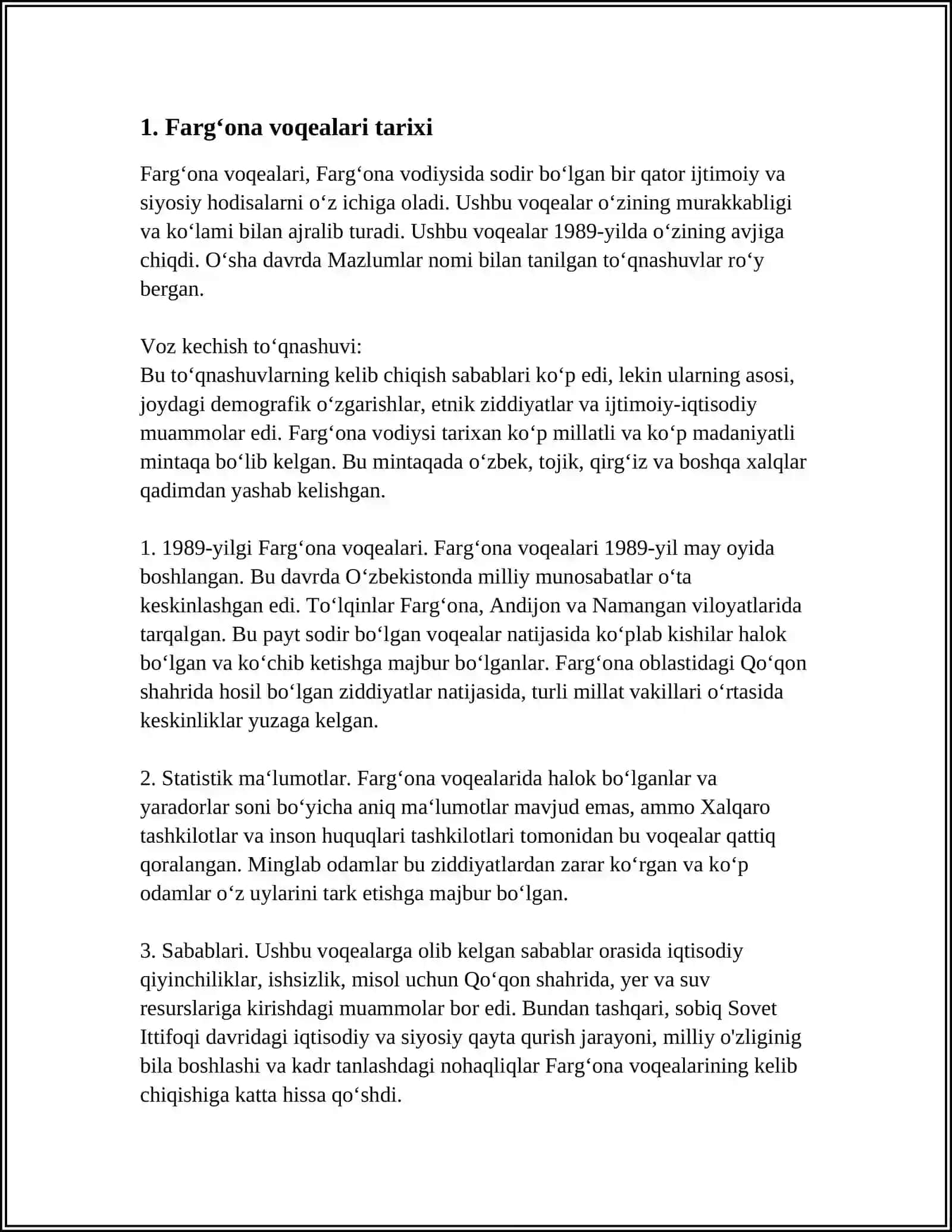 FARG'ONA VOQEALARI. PAXTA ISHI 3